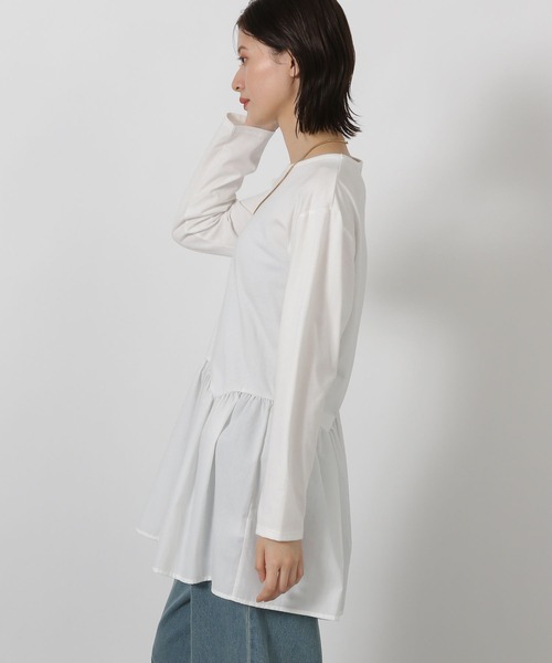 CLASS レイヤードカットソー　新品 LAKOLE（ラコレ） tシャツ アソート裾レイヤード長袖 / 598755