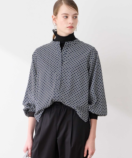 LE SOUK HOLIDAY（ルスークホリデー） ブラウス シャツ 幾何学プリント