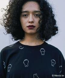 「FRAPBOIS」 半袖Tシャツ「Miffyコラボ」 1 ブラック レディースの画像5