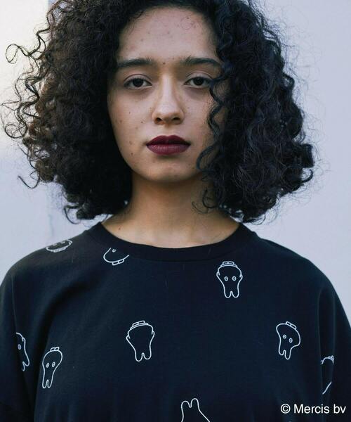 「FRAPBOIS」 半袖Tシャツ「Miffyコラボ」 1 ブラック レディースの画像5