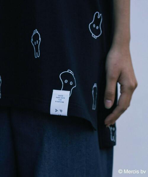 「FRAPBOIS」 半袖Tシャツ「Miffyコラボ」 1 ブラック レディースの画像7