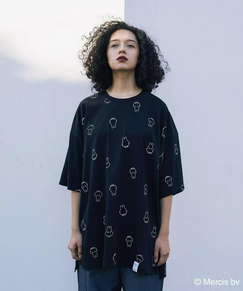 「FRAPBOIS」 半袖Tシャツ「Miffyコラボ」 1 ブラック レディースの画像9