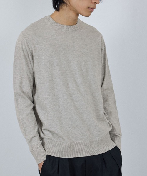 NAVY セーター ニット 素肌ニットクルーネック メンズ レディース