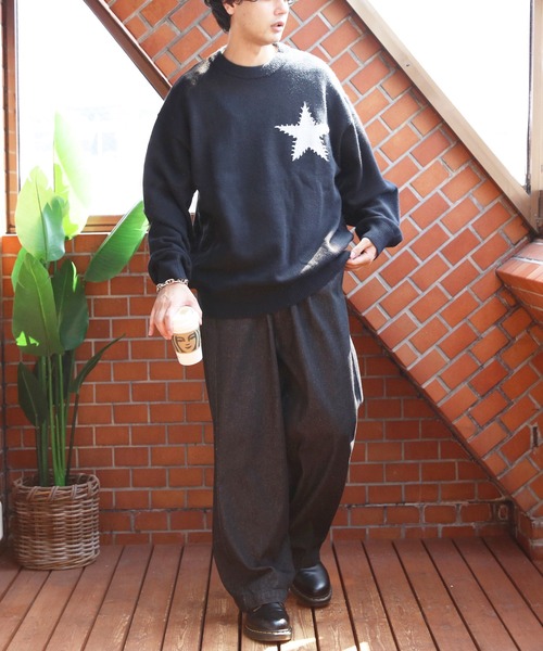 8 セーター ニット ハンドステッチニットセーター メンズ レディース