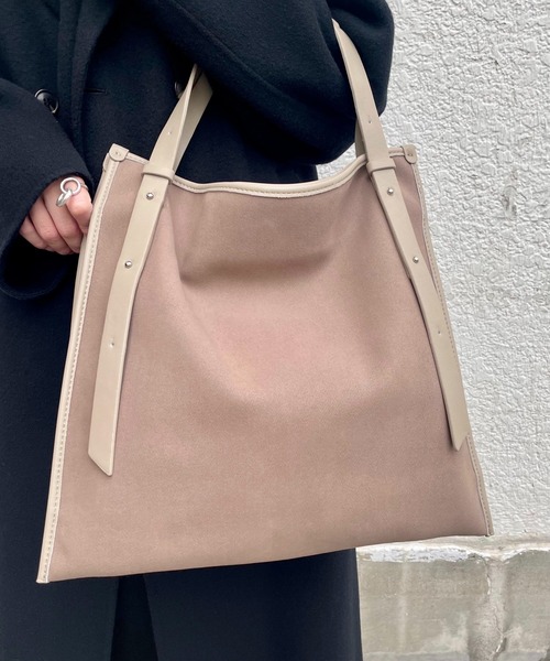 「Scrap Book」 トートバッグ FREE グレー レディース_画像6