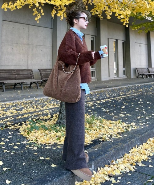 ニット/セーター Many Color Shaggy Knit Pullover and wander｜ミックスカラー シャギー ニット プルオーバー “mix color