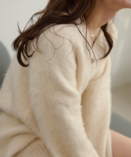 完売♡bulky over knit♡écru Crochet Boxy Sweater – Estudio Niksen