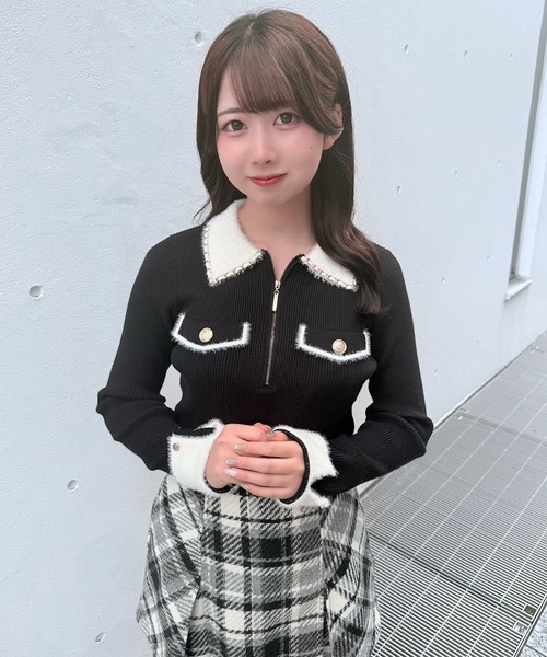 マーク＆ロナ　チェックニットセーター MARK & LONA（マークアンドロナ）の「GRS C pullover（ニット/セーター