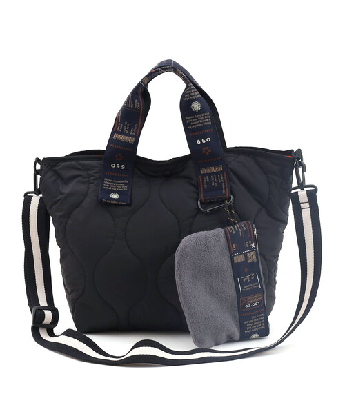 COOCO（クーコ） トートバッグ オリジナル柄テープキルティング