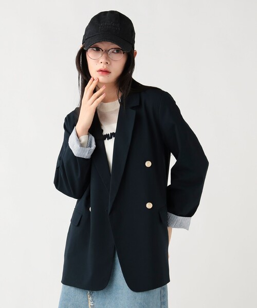 美品✨BEAMS HEART ビームスハート　ダブルジャケット　金ボタン　紺ブレ Amazon | [ビームスハート] ジャケット リラックス 6ボタン ダブル