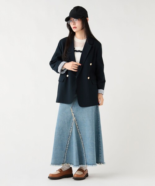 BEAMS HEART ダブルジャケット ネイビー オーバー ダブル ジャケット（テーラードジャケット）｜BEAMS HEART