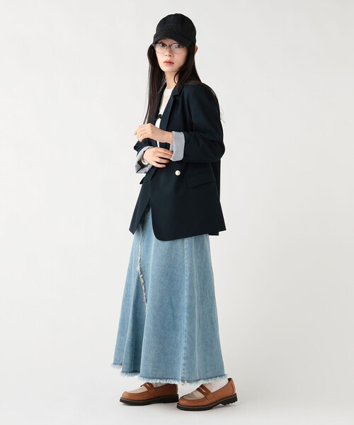 BEAMS HEART ダブルジャケット ネイビー BEAMS HEART（ビームス ハート） ジャケット テーラードジャケット