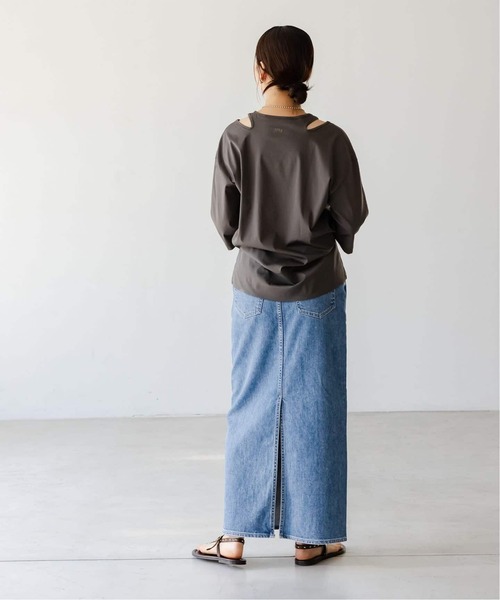 ノーブル　ニードバイヘリテージ　RINA デニムロングスカート サイズ24 NEEDBY heritage（ニードバイヘリテージ） デニムスカート 「NOBLE別注