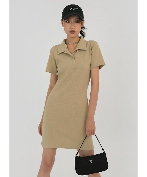 「BLACKUP」 半袖ワンピース FREE ブラック レディース_画像4