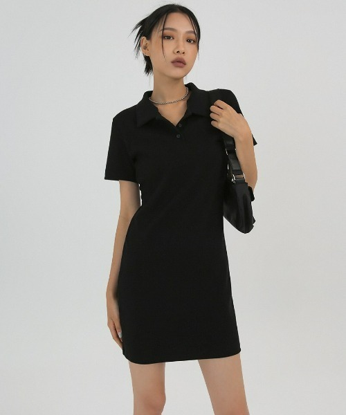 「BLACKUP」 半袖ワンピース FREE ブラック レディース_画像8