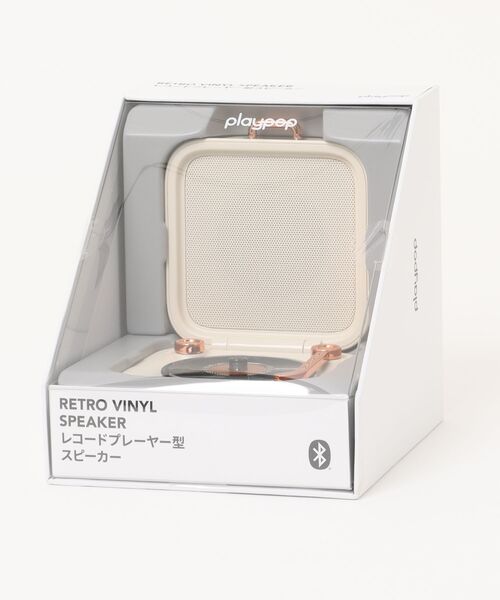 インテリア レコードプレーヤー型スピーカー ホワイト : ZOZOTOWN
