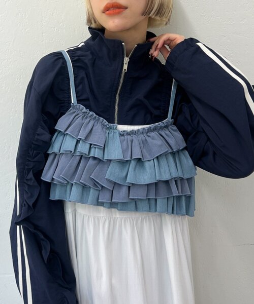 w closet（ダブルクローゼット） キャミソール ふりふりビスチェ