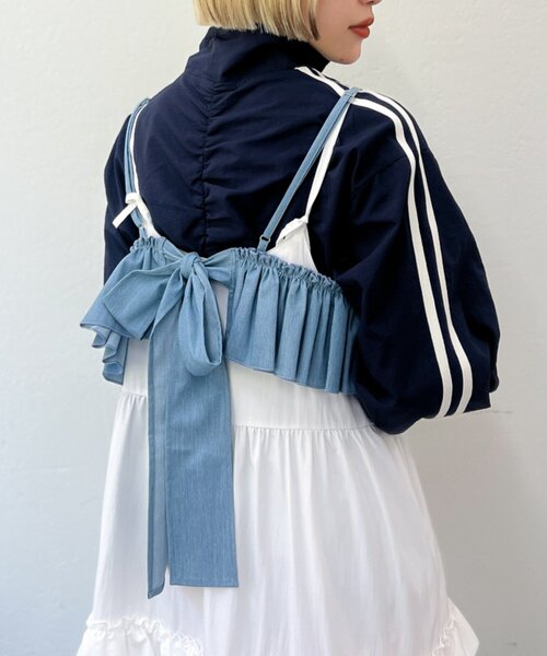 w closet（ダブルクローゼット） キャミソール ふりふりビスチェ