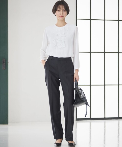 ブラウス シャツ ジョーゼットフリル レディース : ZOZOTOWN Yahoo!店