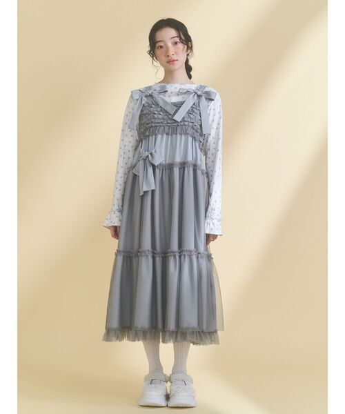 merry jenny（メリージェニー） ワンピース チュールリボンキャミ