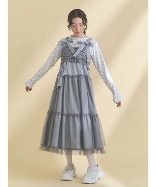 merry jenny（メリージェニー） ワンピース チュールリボンキャミ