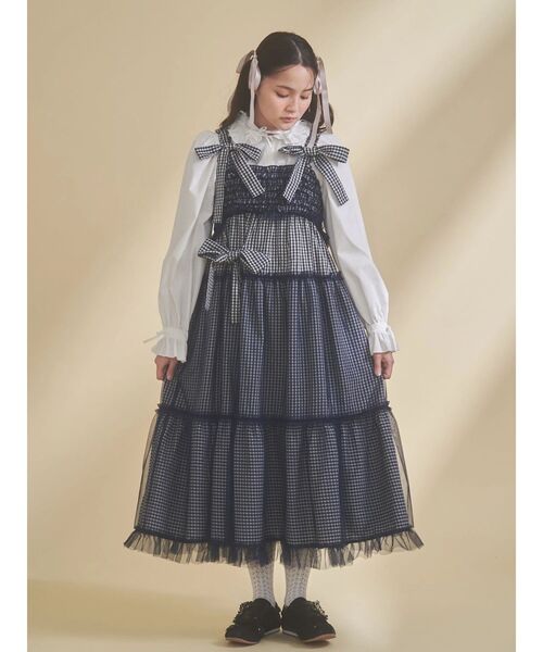 merry jenny（メリージェニー） ワンピース チュールリボンキャミ