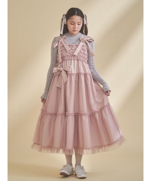 merry jenny（メリージェニー） ワンピース チュールリボンキャミ