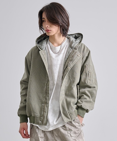 Revo. ブルゾン アウター ヘビーキャンバスツイル N2-B パデッド