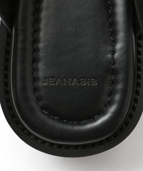 「JEANASIS」 フラットサンダル LARGE ブラック レディース_画像6