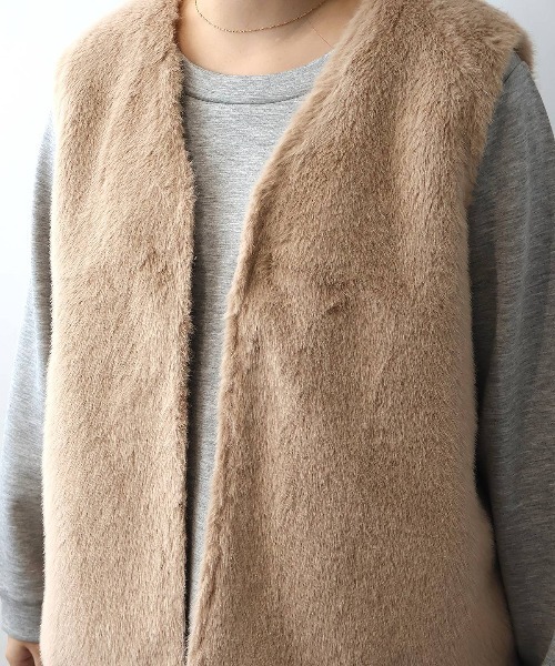 エコファージレ Rouge vif（ルージュ ヴィフ） ベスト ジレ エコファージレ レディース