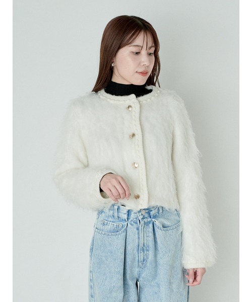 SNIDEL（スナイデル） ニットカーディガン ONE SIZE ベージュ