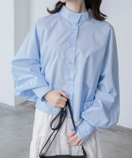 「BONLECILL」 長袖ブラウス FREE ブルー レディース_画像8