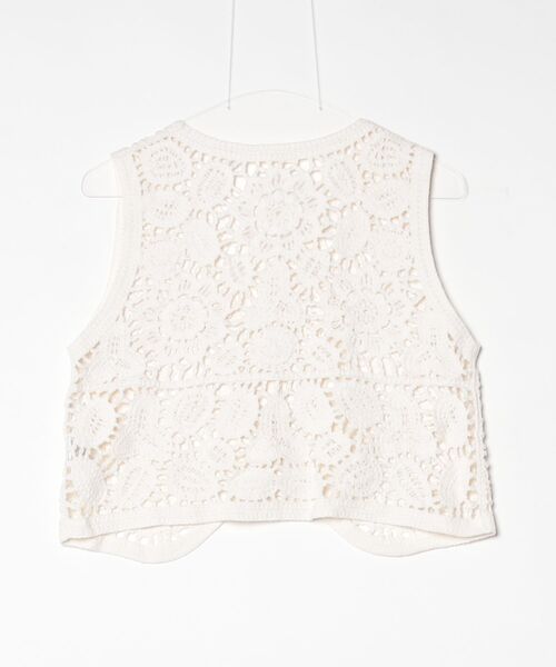 「apres jour」 レースベスト FREE ホワイト レディース_画像2