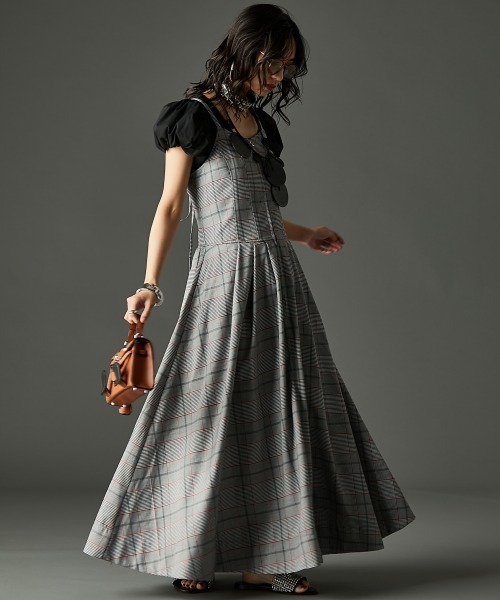 「GEVS.」 「SMILELAND」キャミソールワンピース 4L グレー レディース_画像7