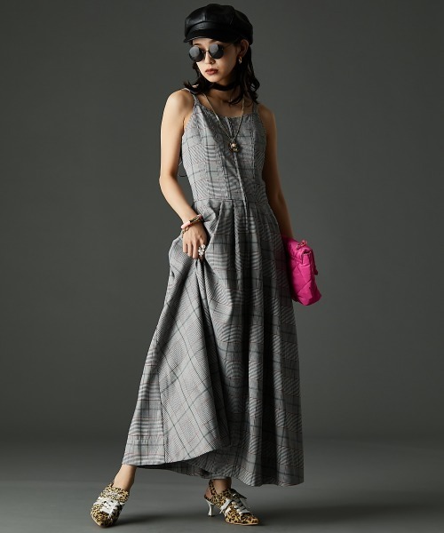 「GEVS.」 「SMILELAND」キャミソールワンピース 4L グレー レディース_画像9