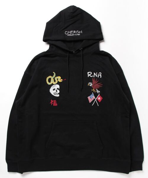 「RNA」 プルオーバーパーカー MEDIUM ブラック レディース_画像2