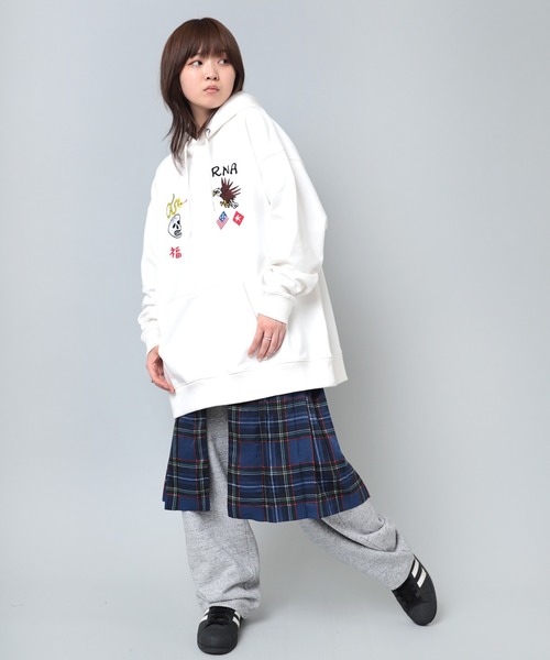 「RNA」 プルオーバーパーカー MEDIUM ブラック レディース_画像4