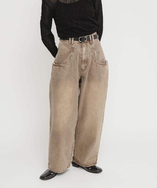 [KBF] Denim брюки 38 темно-синий женский 