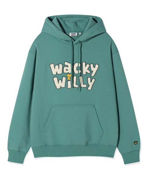 パーカー FLEECE FRONT TYPO GRAPHIC HOODIE SWEATSHIRT メンズ