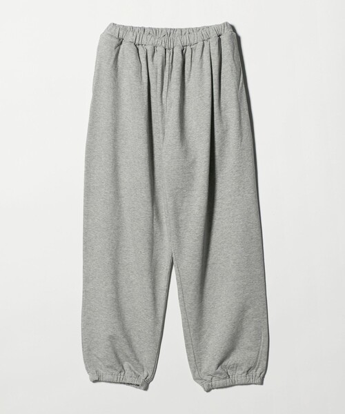 完売＜6(ROKU)＞コットンウラケ ギャザーパンツ スウェットパンツ　36 6 スウェットパンツ ジャージ 「6(ROKU)」コットンウラケ ギャザー