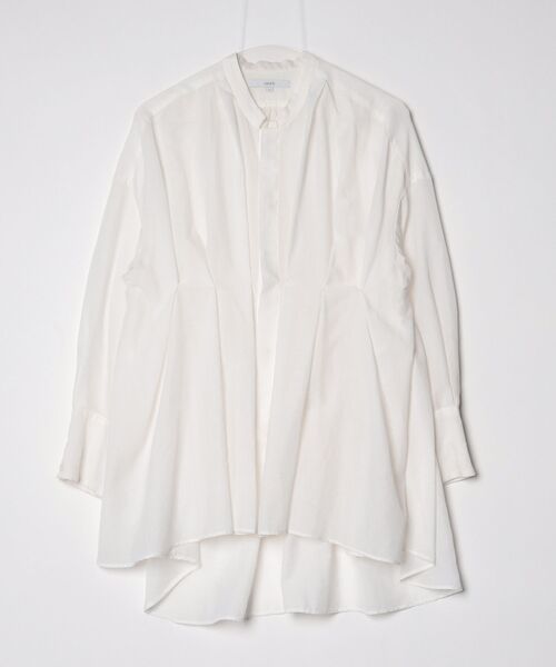 un3d アンスリード　カーブバルーンシャツ　2025 ブラウス　白 un3d アンスリード カーブバルーンシャツ 2025 現行品 ブラウス 白