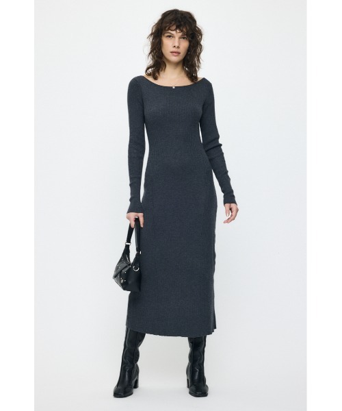 MOUSSY（マウジー） ワンピース BACK OPEN ロングドレス : ZOZOTOWN 