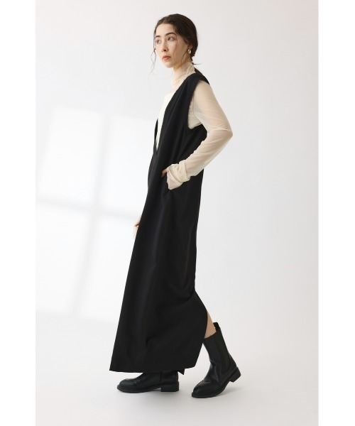 「crie conforto」 サロペットスカート MEDIUM グレー レディース_画像5