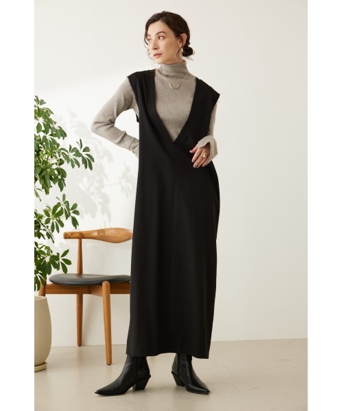 「crie conforto」 サロペットスカート MEDIUM グレー レディース_画像8