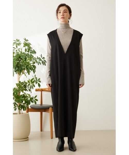 「crie conforto」 サロペットスカート MEDIUM グレー レディース_画像9