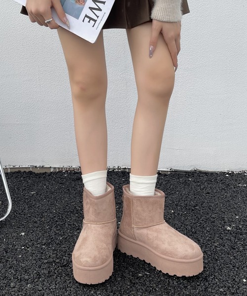 「Shoes in Closet」 ショートブーツ LL ブラウン レディース_画像9