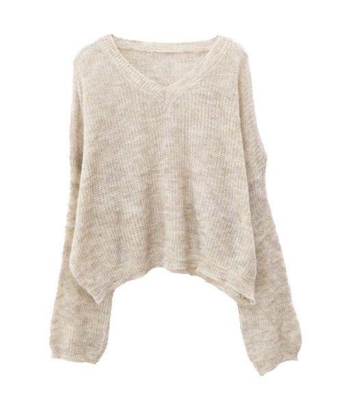 「Reurie'」 長袖ニット FREE グリーン レディース_画像2