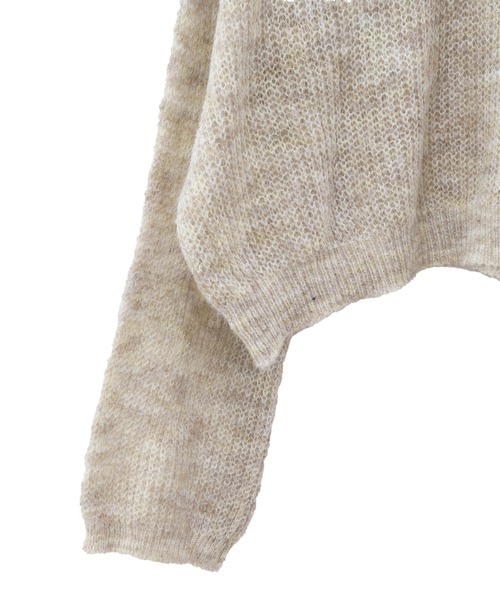 「Reurie'」 長袖ニット FREE グリーン レディース_画像4