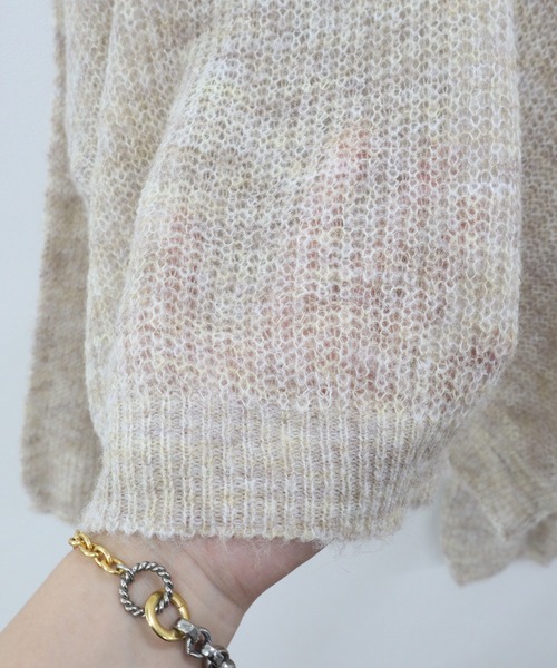 「Reurie'」 長袖ニット FREE グリーン レディース_画像5