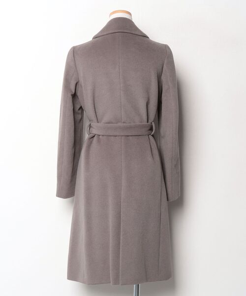 ユナイテッドアローズ 日本製 丸襟 コート 36 グレー UNITED ARROWS 